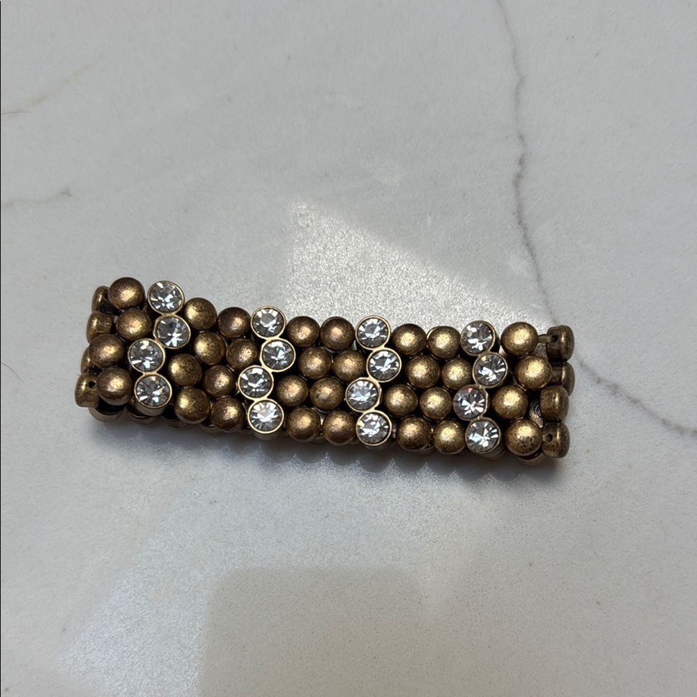 J. Crew Factory Gold Beaded Hair Clip